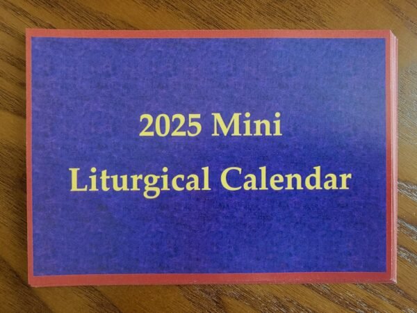 2025 Liturgical Mini Calendar